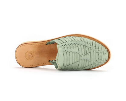 Marbella Huarache Slip-On Teal